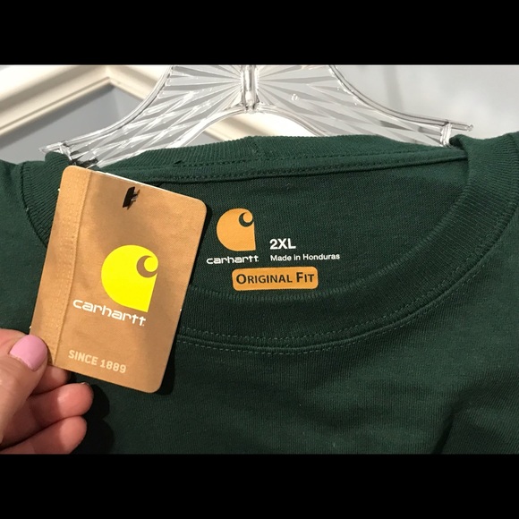 New Carhartt men’s workwear pocket ss T-shirt - Picture 3 of 12